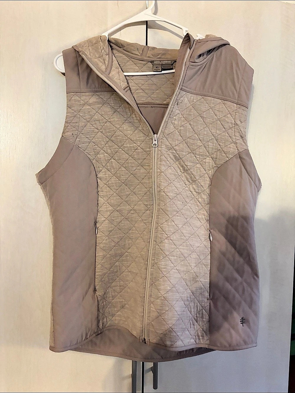 Royal Robbins Shadowquilt Hooded Vest XL Brown